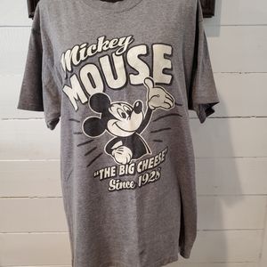 Mickey Mouse T-Shirt, Gray, Size L